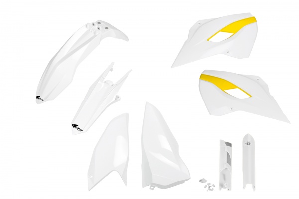 Full kit plastiche Husqvarna - bianco - PLASTICHE REPLICA - HUKIT629F-041 - UFO Plast