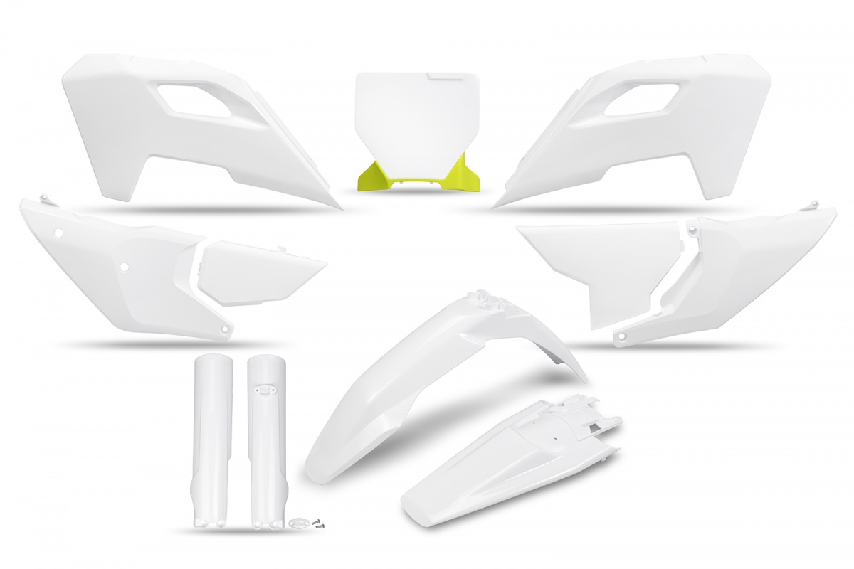 Plastic full kit Husqvarna - WHITE - REPLICA PLASTICS - HUKIT626F-040 - UFO Plast