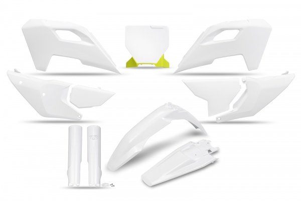 Plastic full kit Husqvarna - WHITE - REPLICA PLASTICS - HUKIT626F-040 - UFO Plast