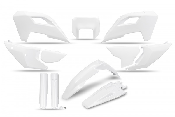 Plastic Full kit Husqvarna white - REPLICA PLASTICS - HUKIT627F-040 - UFO Plast