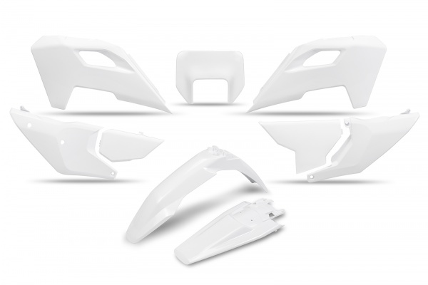 Plastic kit Husqvarna white - REPLICA PLASTICS - HUKIT627-040 - UFO Plast