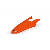Rear fender with pins orange Ktm EXC/F 150/250/300 2024 - REPLICA PLASTICS - KT05023-127 - UFO Plast