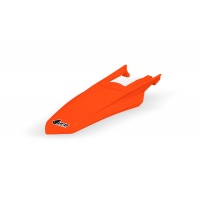 Parafango posteriore con attacchi arancio fluoro Ktm EXC/F 150/250/300 2024 - PLASTICHE REPLICA - KT05023-FFLU - UFO Plast