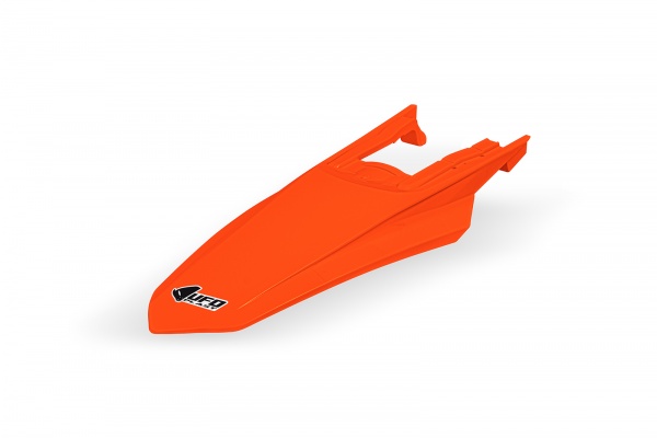Parafango posteriore con attacchi arancio fluoro Ktm EXC/F 150/250/300 2024 - PLASTICHE REPLICA - KT05023-FFLU - UFO Plast