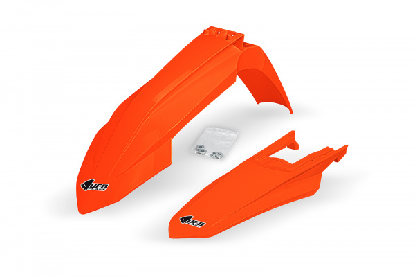 Fenders kit - neon orange - KTM - REPLICA PLASTICS - KTFK530-FFLU - UFO Plast