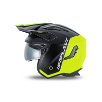 Sheratan cross jet helmet neon yellow and black - Helmets - HE13002-KD - Ufo Plast