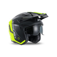 Sheratan cross jet helmet neon yellow and black - Helmets - HE13002-KD - Ufo Plast