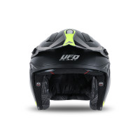 Sheratan cross jet helmet neon yellow and black - Helmets - HE13002-KD - Ufo Plast