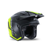 Sheratan cross jet helmet neon yellow and black - Helmets - HE13002-KD - Ufo Plast