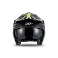 Sheratan cross jet helmet neon yellow and black - Helmets - HE13002-KD - Ufo Plast