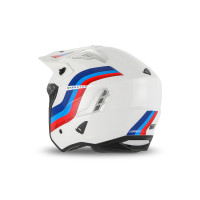 Casco cross Jet Sheratan bianco, rosso, blu