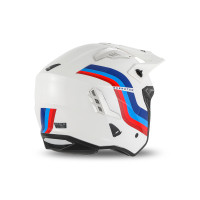 Casco cross Jet Sheratan bianco, rosso, blu