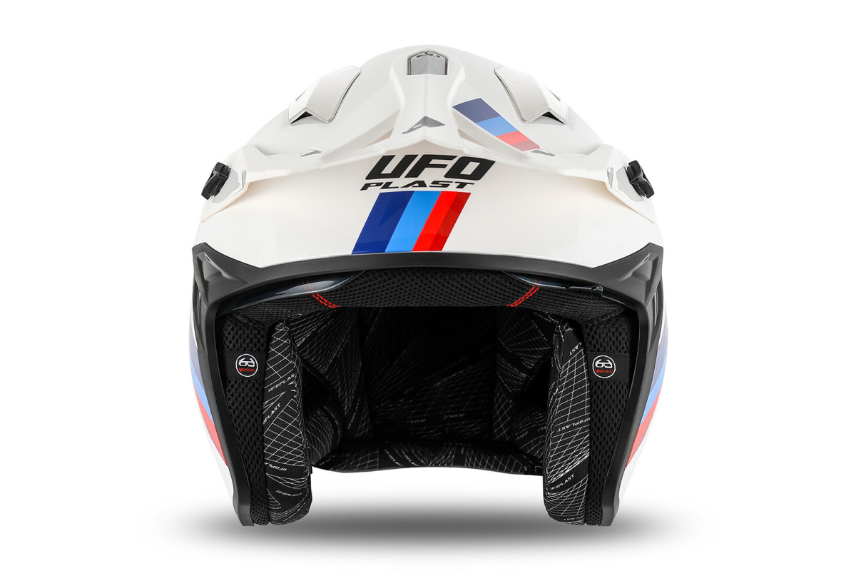 Sheratan cross jet helmet white, red, blue - Helmets - HE13002-WT - Ufo Plast