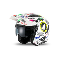 Casco cross Jet Sheratan bianco