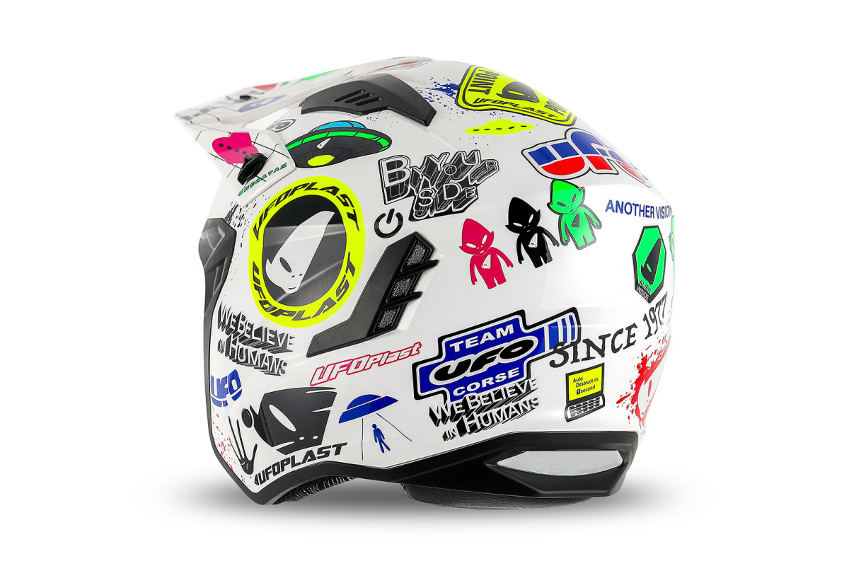 Casco cross Jet Sheratan bianco - Caschi - HE13002-V - Ufo Plast