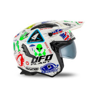 Casco cross Jet Sheratan bianco - Caschi - HE13002-V - Ufo Plast