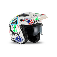 Casco cross Jet Sheratan bianco - Caschi - HE13002-V - Ufo Plast