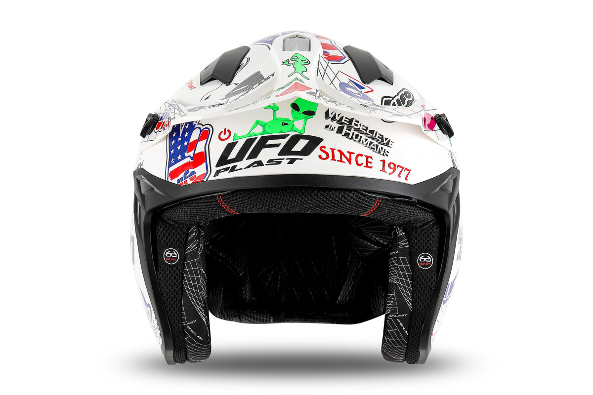 Casco cross Jet Sheratan bianco