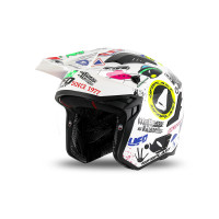 Casco cross Jet Sheratan bianco - Caschi - HE13002-V - Ufo Plast