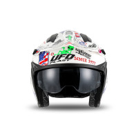 Casco cross Jet Sheratan bianco - Caschi - HE13002-V - Ufo Plast