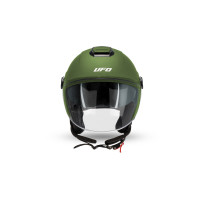 Nixie casco demijet verde in Policarbonato - Caschi - HE13005-A - Ufo Plast