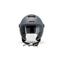 Nixie demijet helmet gray in Polycarbonate - Helmets - HE13005-E - Ufo Plast