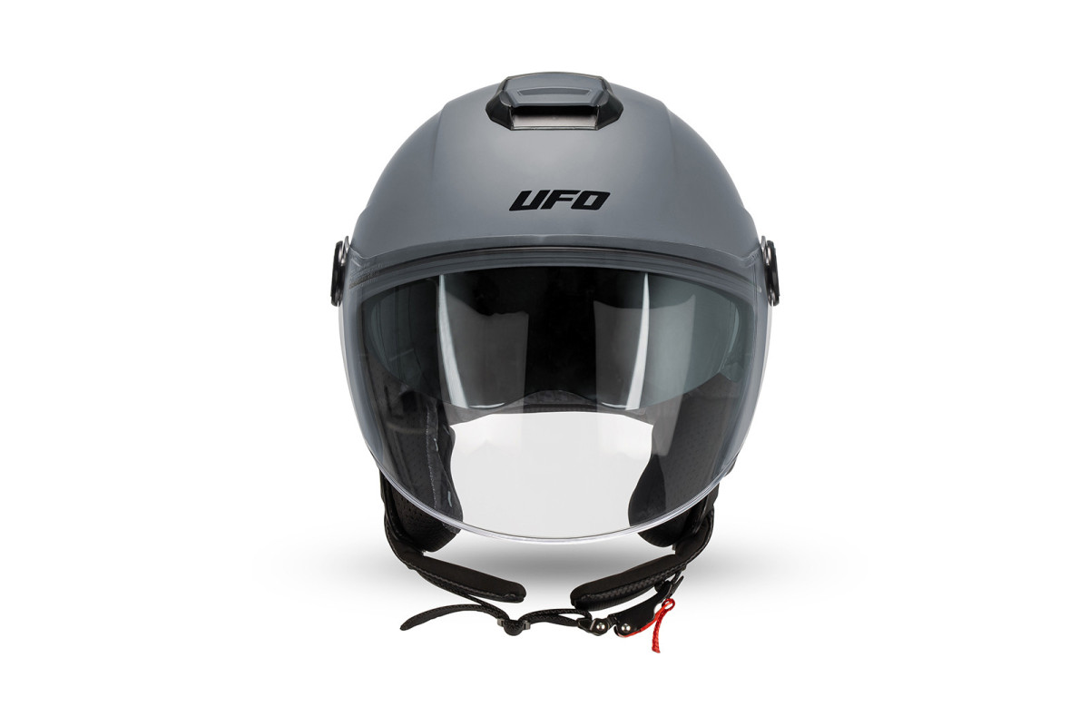Nixie demijet helmet gray in Polycarbonate - Helmets - HE13005-E - Ufo Plast