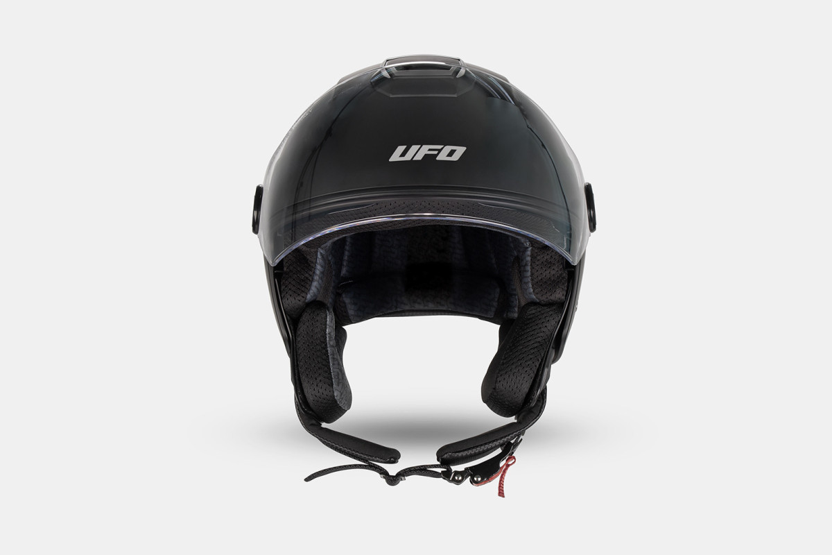 Nixie demijet helmet black in Polycarbonate - Helmets - HE13005-K - Ufo Plast