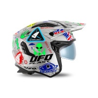 Sheratan cross jet helmet silver - Ufo Plast