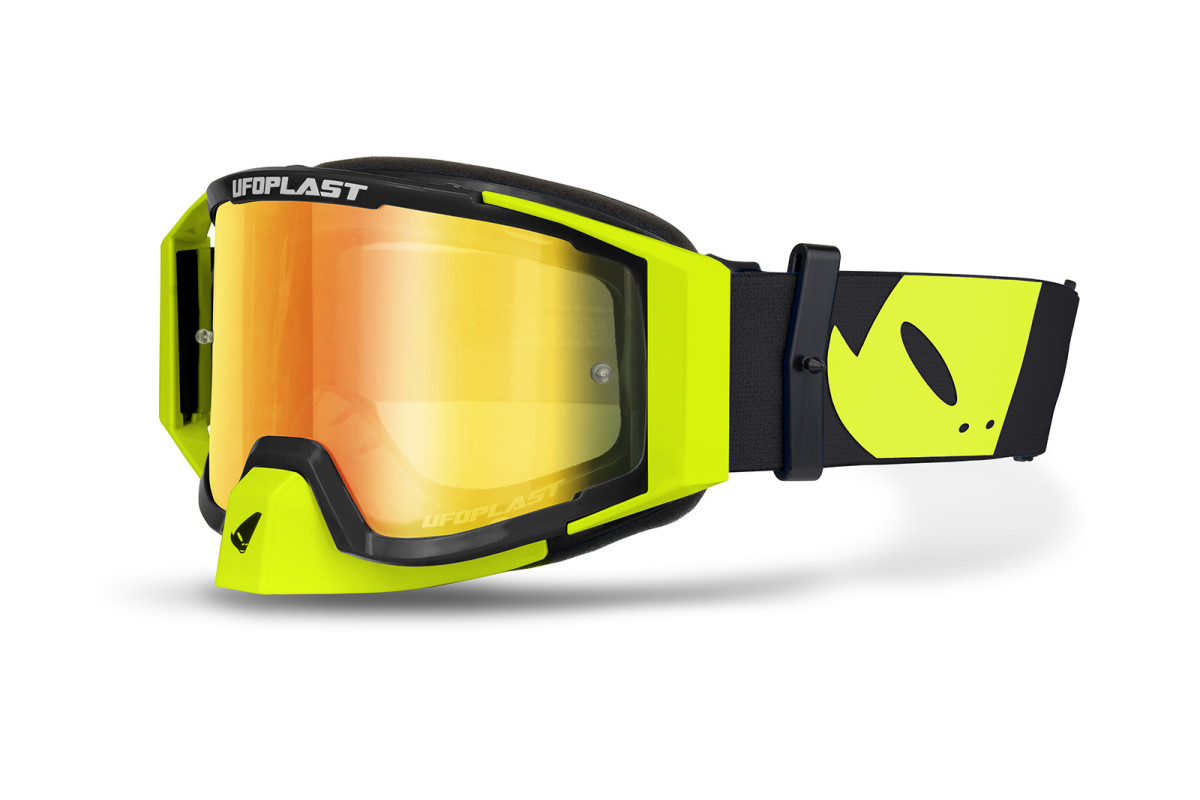 Motocross goggles Wise 2.0 black-neon yellow - Goggles - GO13005-KD - Ufo Plast