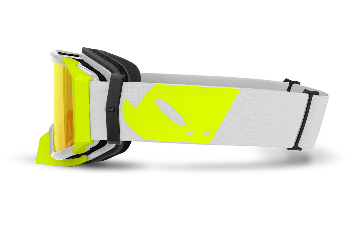 Motocross goggles Wise 2.0 white-neon yellow - Goggles - GO13005-WD - Ufo Plast