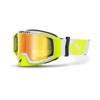Motocross goggles Wise 2.0 white-neon yellow - Goggles - GO13005-WD - Ufo Plast