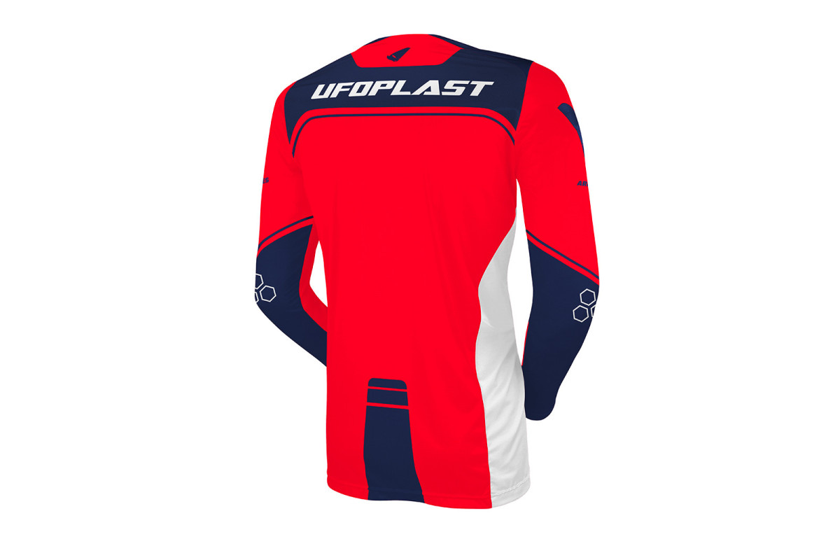 Ares Motocross Jersey red and blue - CLOTHING - JE13004-BC - Ufo Plast
