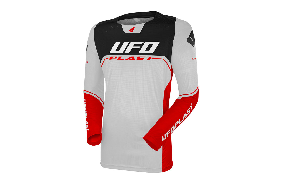 Ares Motocross Jersey Grey - CLOTHING - JE13004-EB - Ufo Plast