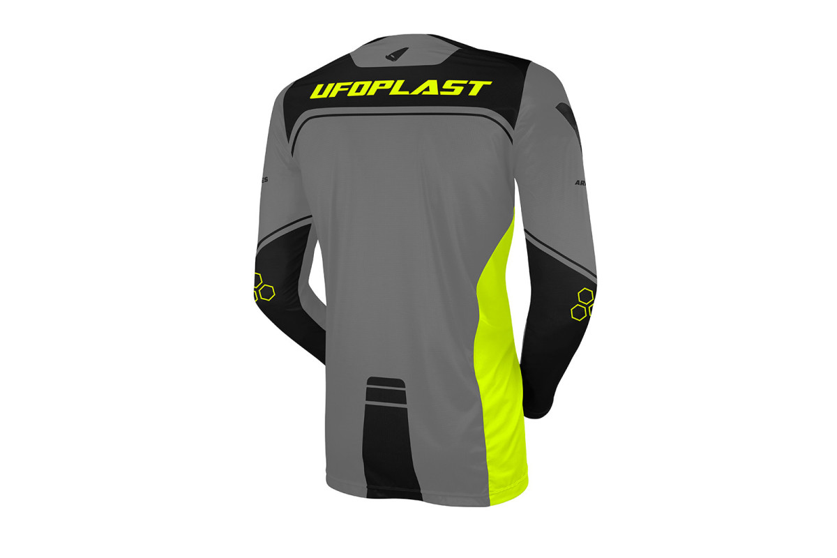 Maglia Motocross Ares Grigia e nera - ABBIGLIAMENTO - JE13004-EK - Ufo Plast