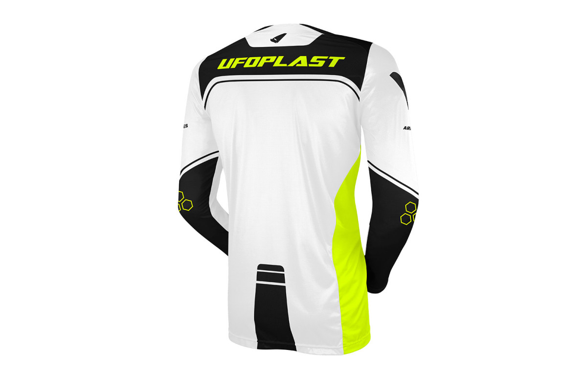 Ares Motocross Jersey white and black - CLOTHING - JE13004-WK - Ufo Plast