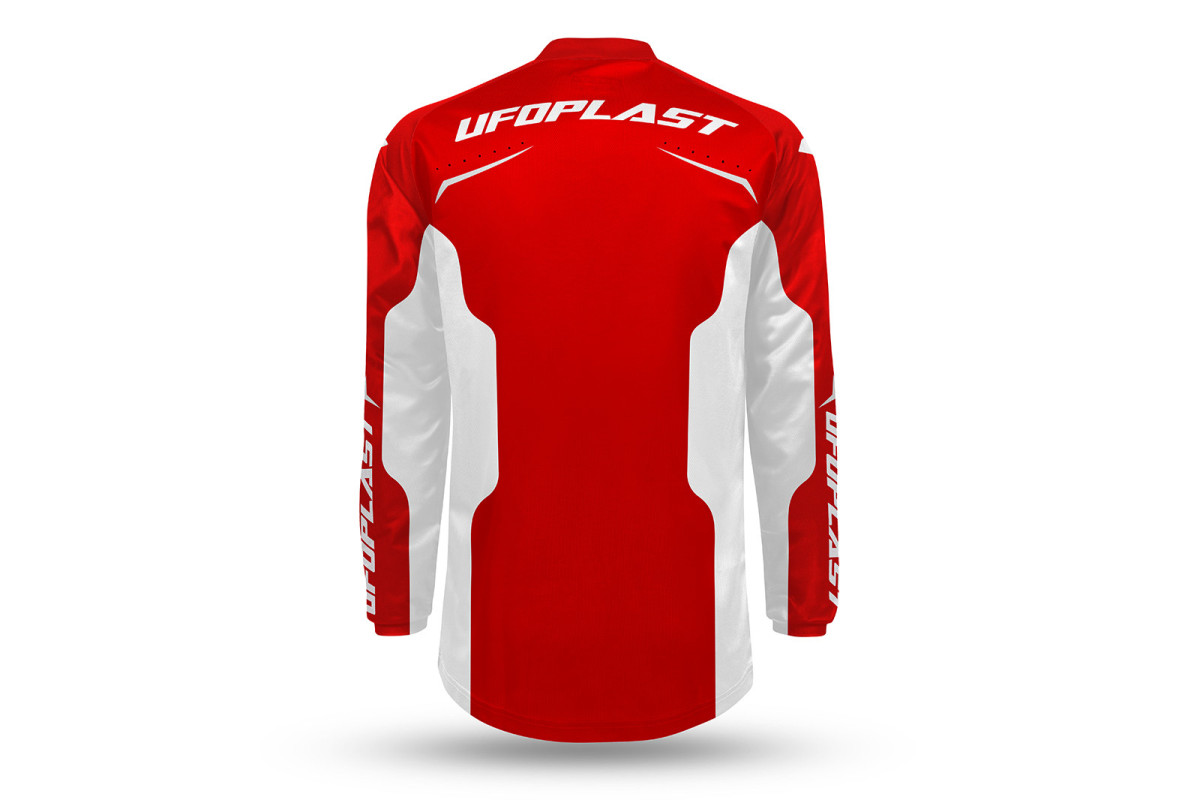 Maglia motocross Oblivion rosso e bianco - ABBIGLIAMENTO - JE13005-BW - Ufo Plast
