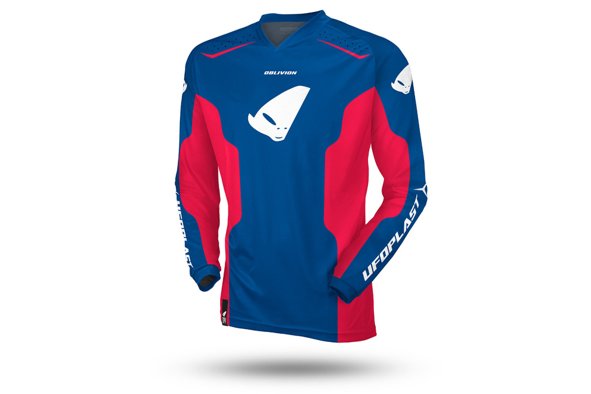 Maglia motocross Oblivion blu e rosso - ABBIGLIAMENTO - JE13005-CB - Ufo Plast