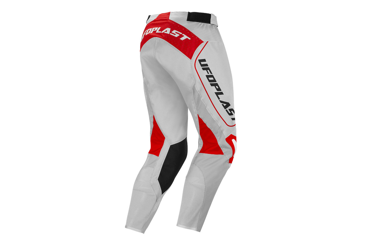 Pantaloni Motocross Ares grigio e rosso - ABBIGLIAMENTO - PX13004-EB - Ufo Plast