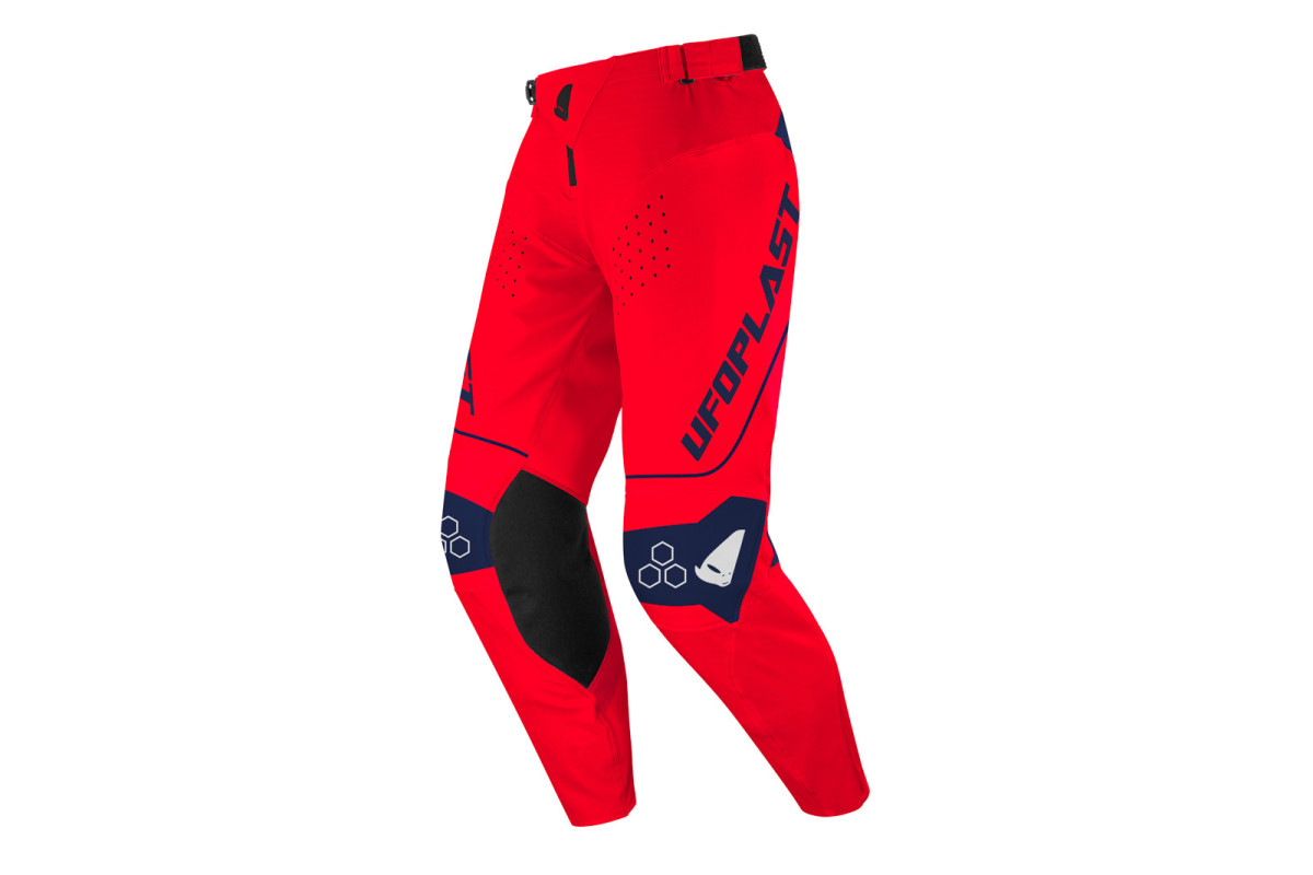 Pantaloni Motocross Ares da bambino rosso e blu - ABBIGLIAMENTO - PX13007-BC - Ufo Plast