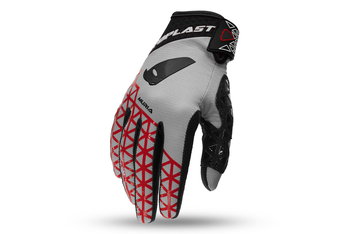 Guanti Motocross Muria grigio - ABBIGLIAMENTO - GL13002-E - Ufo Plast