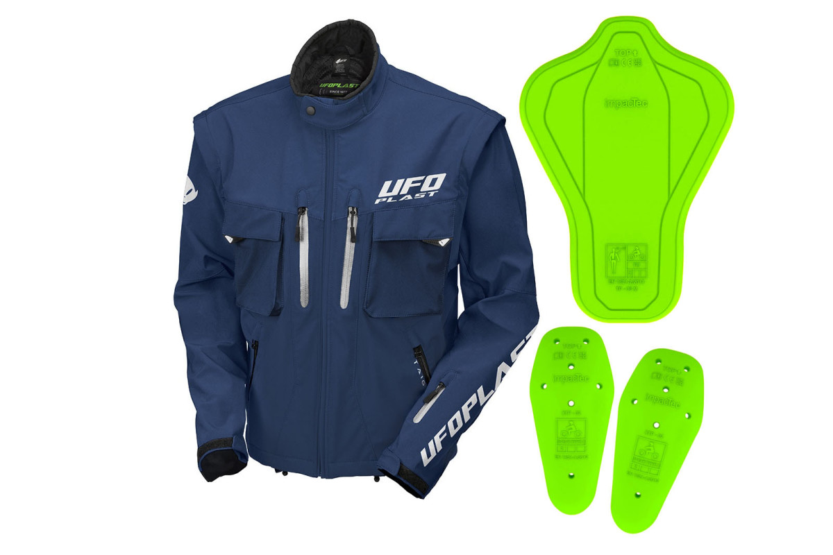 Giacca Enduro Taiga con protezioni incluse blu - Giacche - JA13002-C - Ufo Plast
