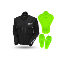 Taiga enduro jacket with protections included black - Jackets - JA13002-K - Ufo Plast