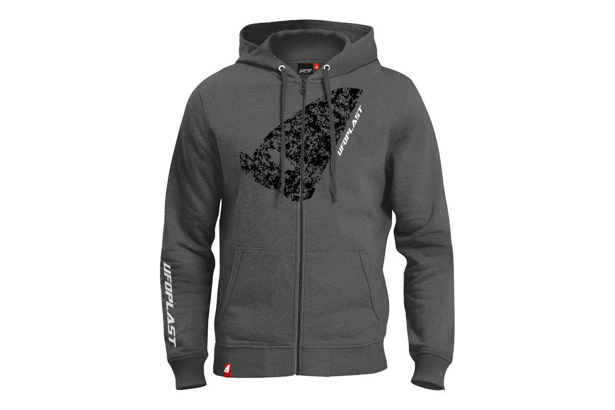Gray Hooded Sweatshirt - Sweatshirts - MG04552 - Ufo Plast