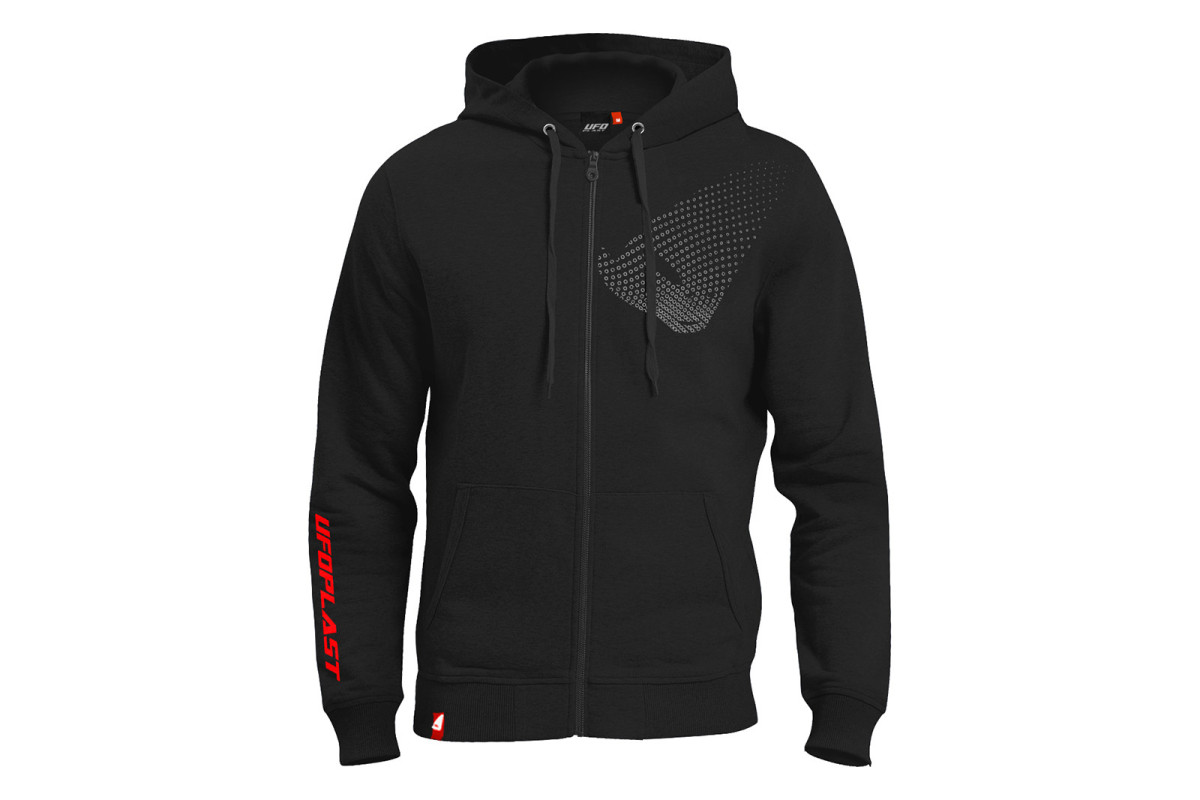 Felpa con cappuccio nero - Felpe - MG04551 - Ufo Plast