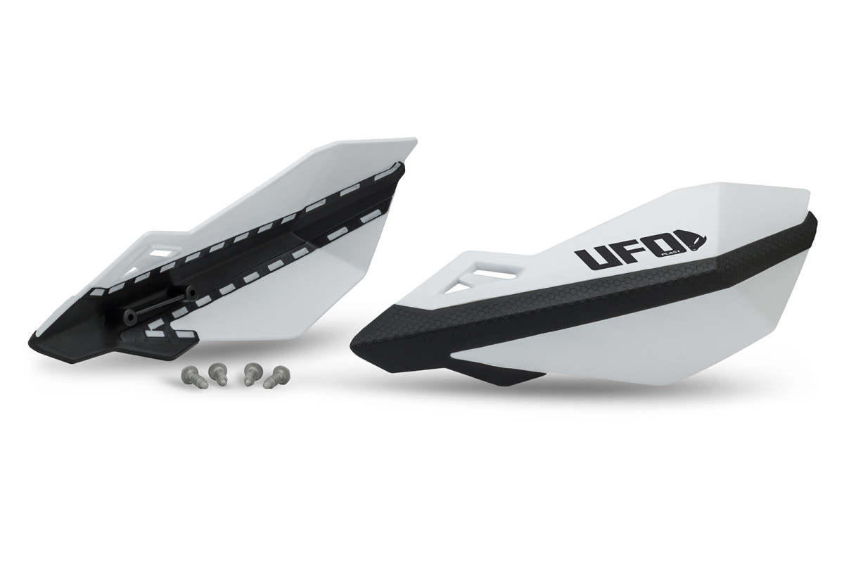 Handguards white Traxion - Ufo Plast