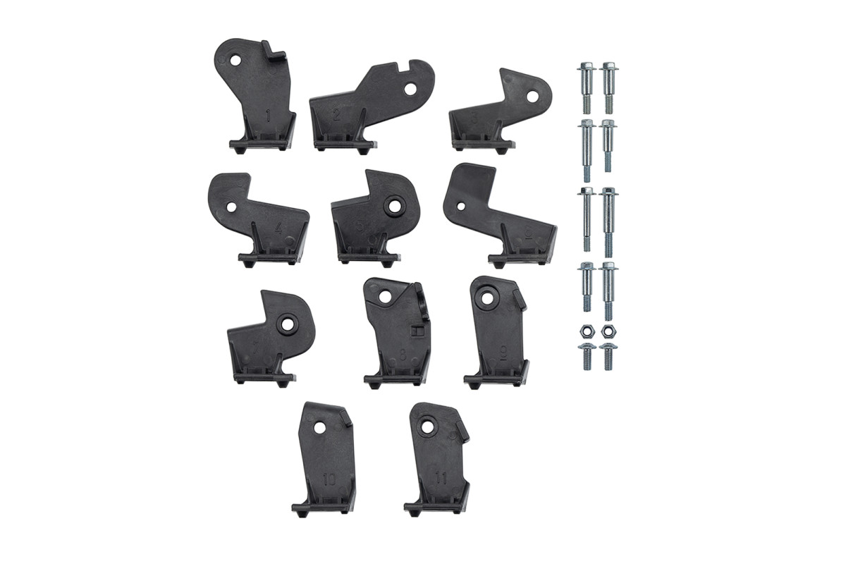 Kit di montaggio alle leve nero per paramani Flame - Ufo Plast