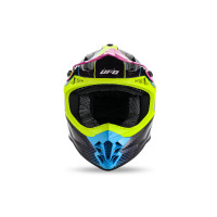 Casco Motocross Intrepid giallo fluo, azzurro, viola - Caschi - HE13401-KC - Ufo Plast Casco Motocross Intrepid giallo fluo, azzurro, viola - Caschi - HE13401-KC - Ufo Plast