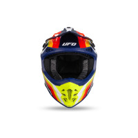 Intrepid Motocross Helmet blue, white, neon yellow, red - Helmets - HE13401-DC - Ufo Plast