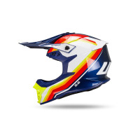 Casco Motocross Intrepid blu, bianco, giallo fluo, rosso - Caschi - HE13401-DC - Ufo Plast